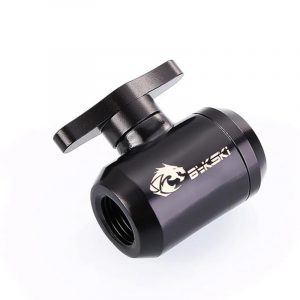 Bykski G1/4 Female to Female Drain Ball Valve - Black (B-DV-CEV2-BK)