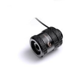 Bykski Rigid Fitting with Built in Light for Hard Tubes 10mm ID x 14mm OD (B-LTJT-X) - Black