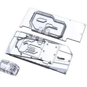 Bykski MSI RTX 3090 GAMING X TRIO (N-MS3090TRIO-TC) Full Coverage GPU Water Block w/ Integrated Active Backplate