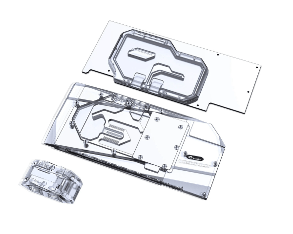 Bykski MSI RTX 3090 GAMING X TRIO (N-MS3090TRIO-TC) Full Coverage GPU Water Block w/ Integrated Active Backplate