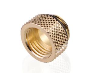 Bykski G 1/4in. Male/Female Extension Coupler - 7.5mm - Gold (B-EXJ-7.5-G)