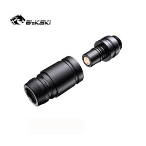 Bykski G 1/4in. Female to Female Quick Disconnect Fitting -Black- (CC-FWP-X-V4)