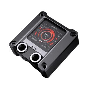 Granzon GAISC CPU Water Cooling Block w/ Temp Digital Display - Black w/ 5v Addressable RGB (RBW) (For Intel LGA 115x/1200/1700/1800/20xx)