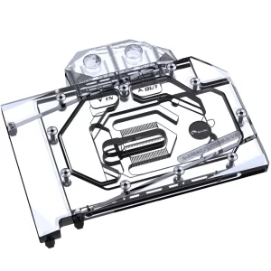 Bykski Full Coverage GPU Water Block and Backplate For MSI GeForce RTX 4070/Ti VENTUS 3X 12G OC (N-MS4070TIVES-X-V2)